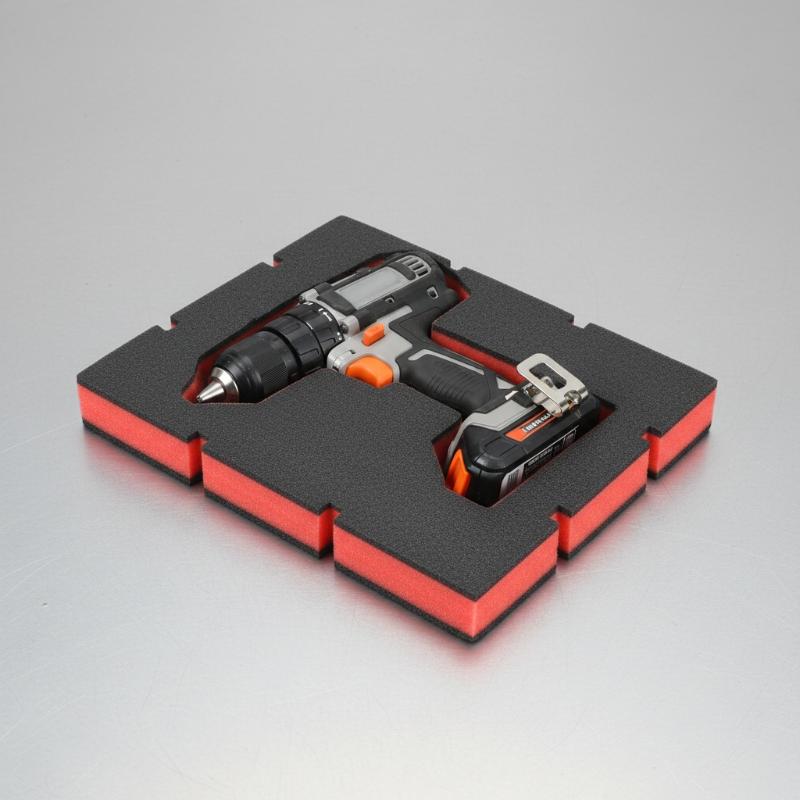 Workshop Tools Organizer - 1Pcs Red Black Shockproof Foam Insert