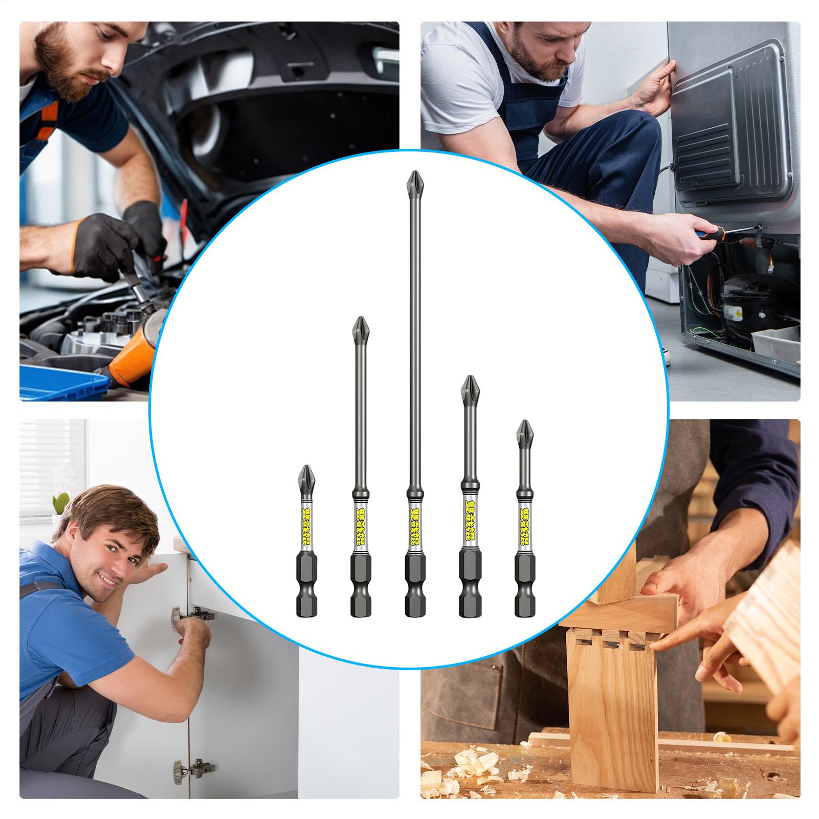 Drill Screwdriver Bit Set 5-Pi - Tools For Garage Workshop recension och pris