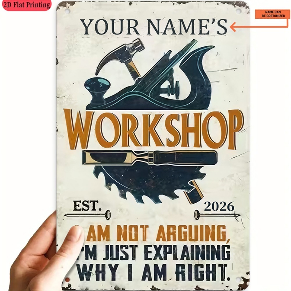 [2D Flat] 1pc Custom Name Work - Workshop Tools And Names recension och pris