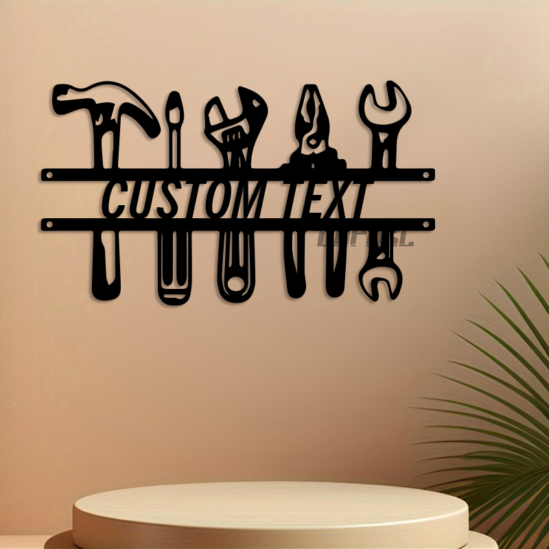 DIY Industrial Style Iron Wall - Workshop Tools And Names recension och pris