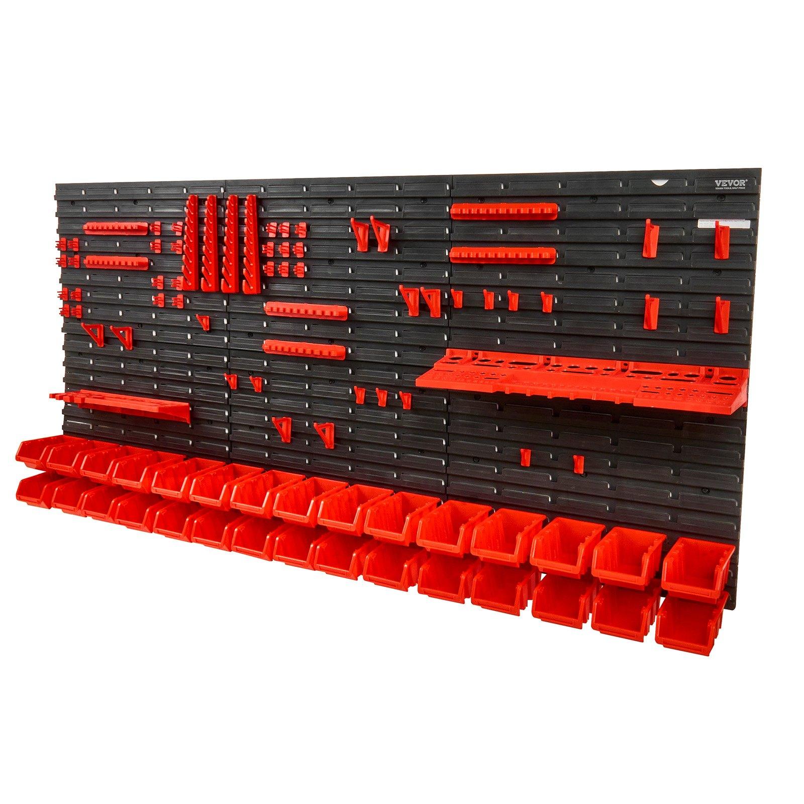 Wall Mounted 30-Bin Plastic Pa - Workshop Tools Organizer recension och pris