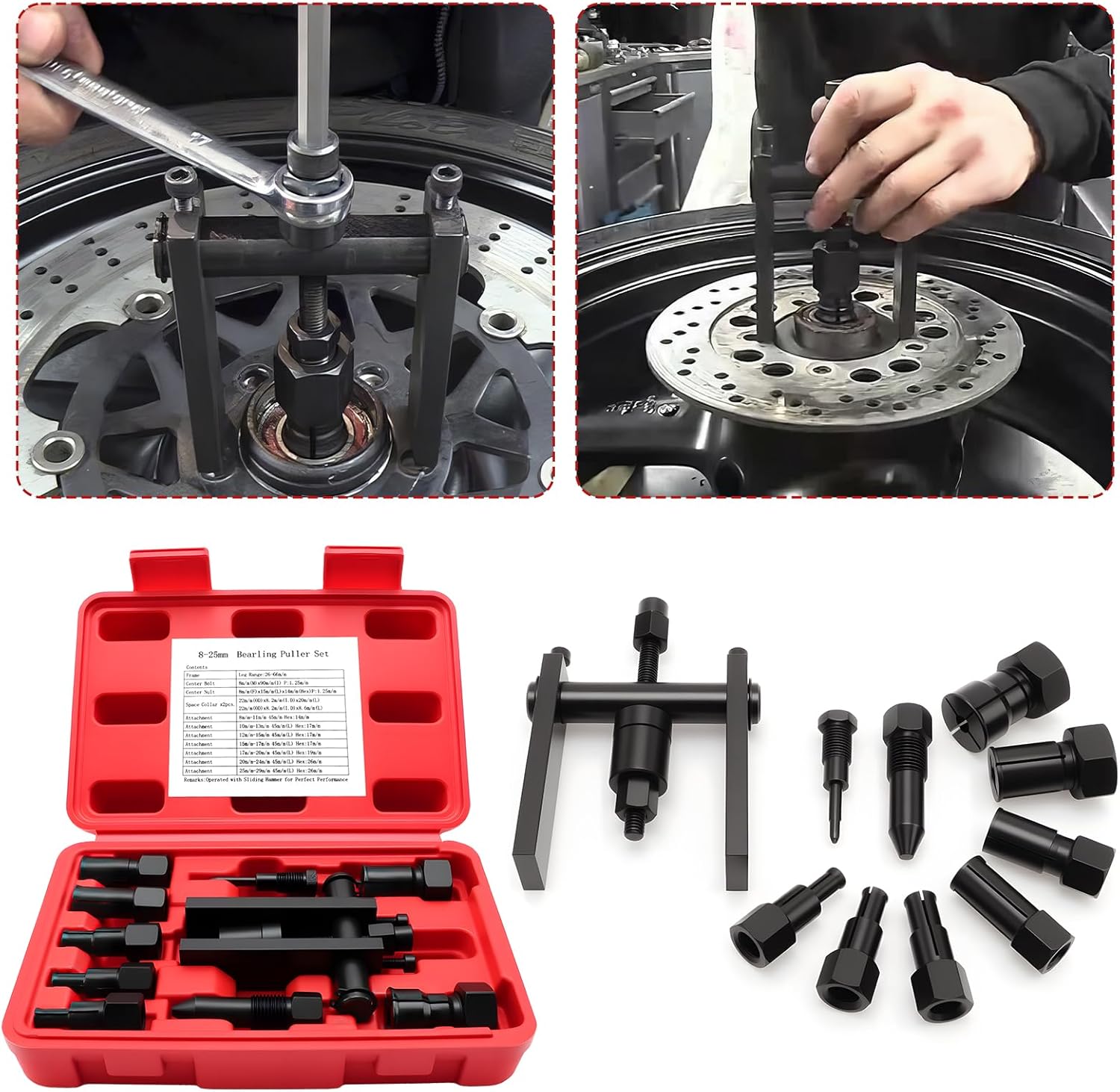10PCS/Set Motorcycle Bearing P - Maintenance Workshop Tools recension och pris