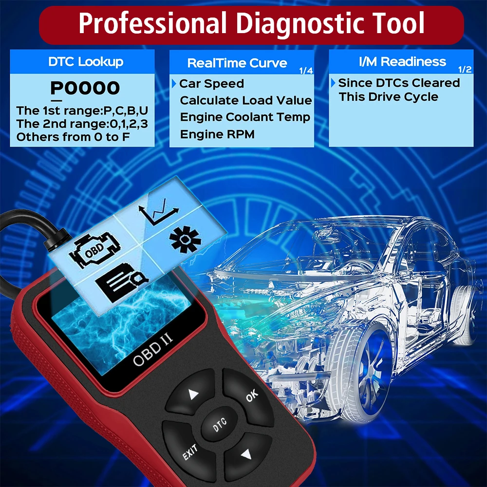 Car Scanner For 12V OBD2 Vehic - Workshop Tools English recension och pris