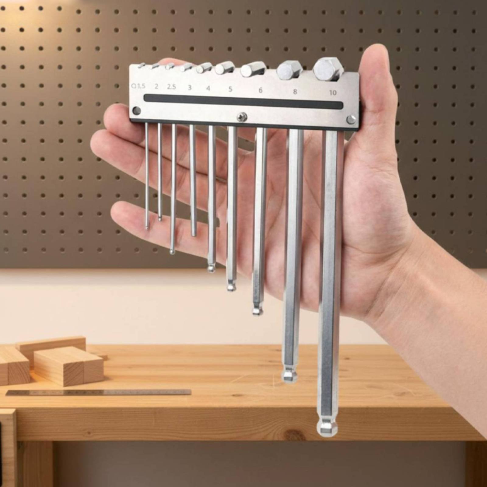 Wall Mounted Hex Key Holder Me - Workshop Tools Organizer recension och pris