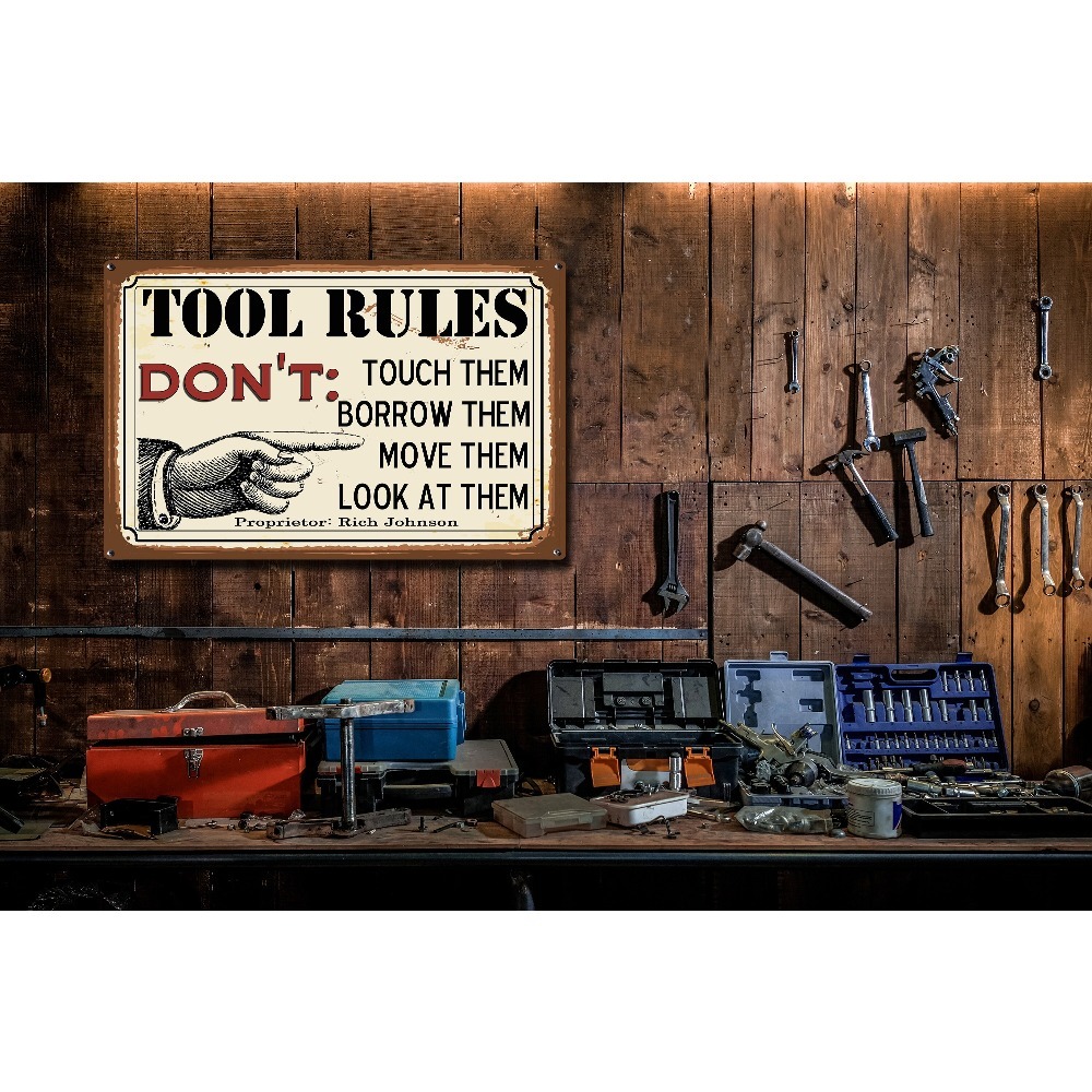 1pc Customizable Tool Rules Me - Workshop Tools And Names recension och pris
