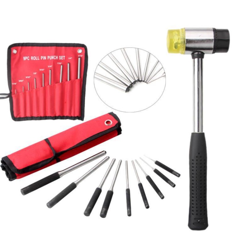 Professional 9Pcs Roll Pin Pun - Maintenance Workshop Tools recension och pris